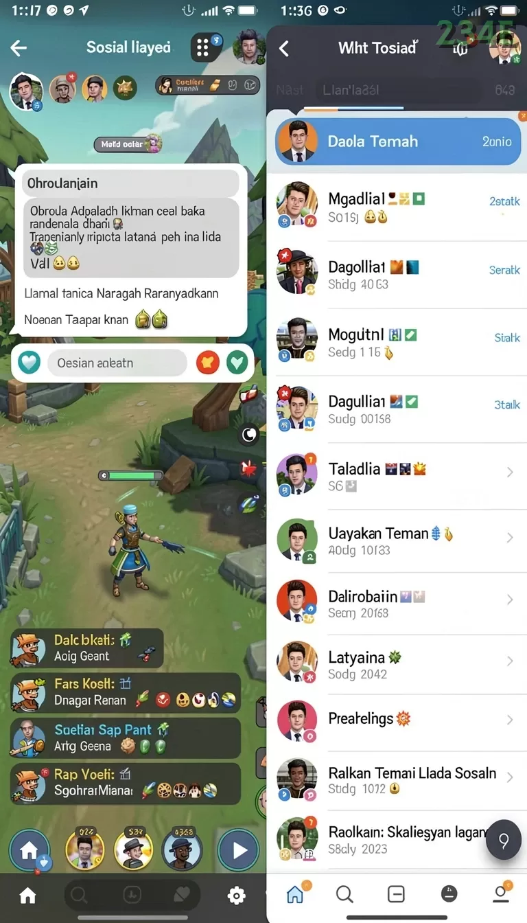 Cuplikan layar PUZZLE — menu navigasi