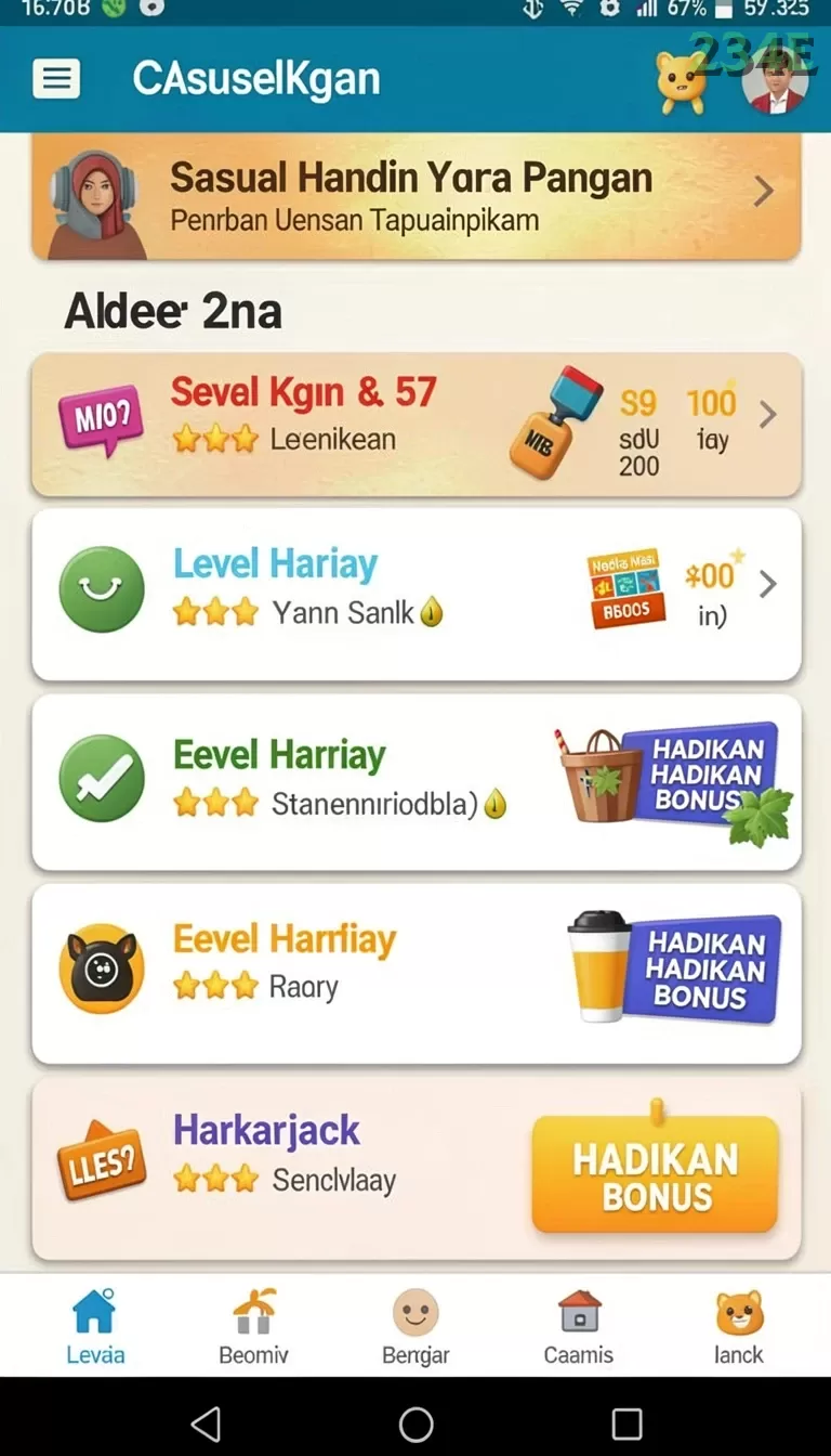 Cuplikan layar JV88 — menu navigasi