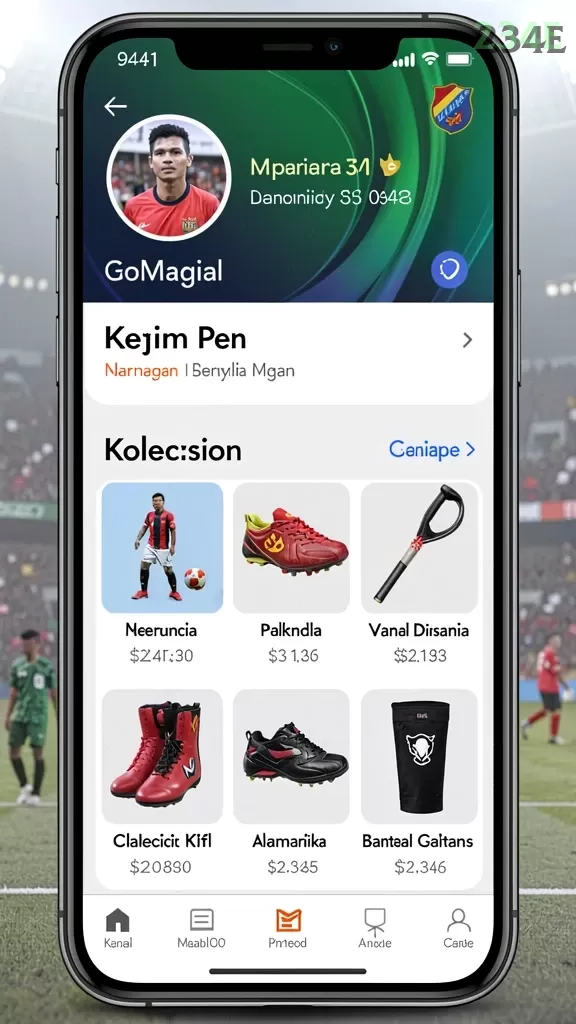 Cuplikan layar DASI4D — menu navigasi